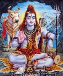 Shiva in Cave Canvas Art