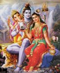 Shiva Family Portrait Canvas Art