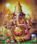 Solar Ganesh Canvas Art