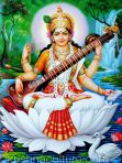 Saraswati Lotus Canvas Art