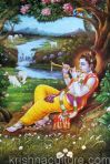Krishna Idyll Canvas Art 16x24
