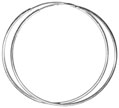 Sterling Silver Ear Hoops 50 mm.