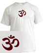 OM T-shirt: Maroon on White (XX-Large)