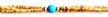 Triple-strand  Tulasi & Turquoise Neckbeads