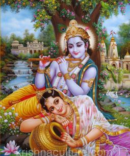 Radha Krishna Rasa Canvas Art