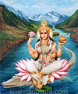 Ganga Devi Canvas Art 30x36"