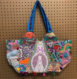 JAIPUR LARGE QUILTED HANDBAG LIGHT COLORS