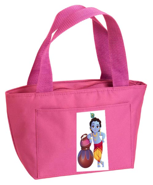hot pink lunch bag