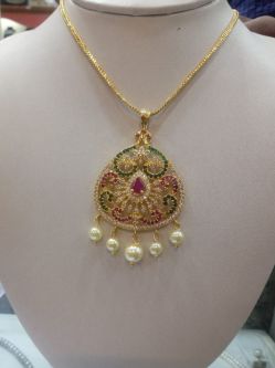 Art Ruby Emroided design locket